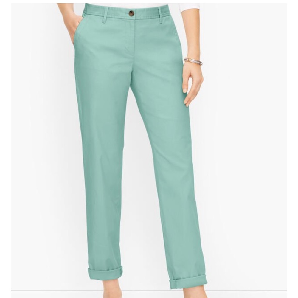 Talbots Relaxed Soft Girlfriend Ankle Chino Pants